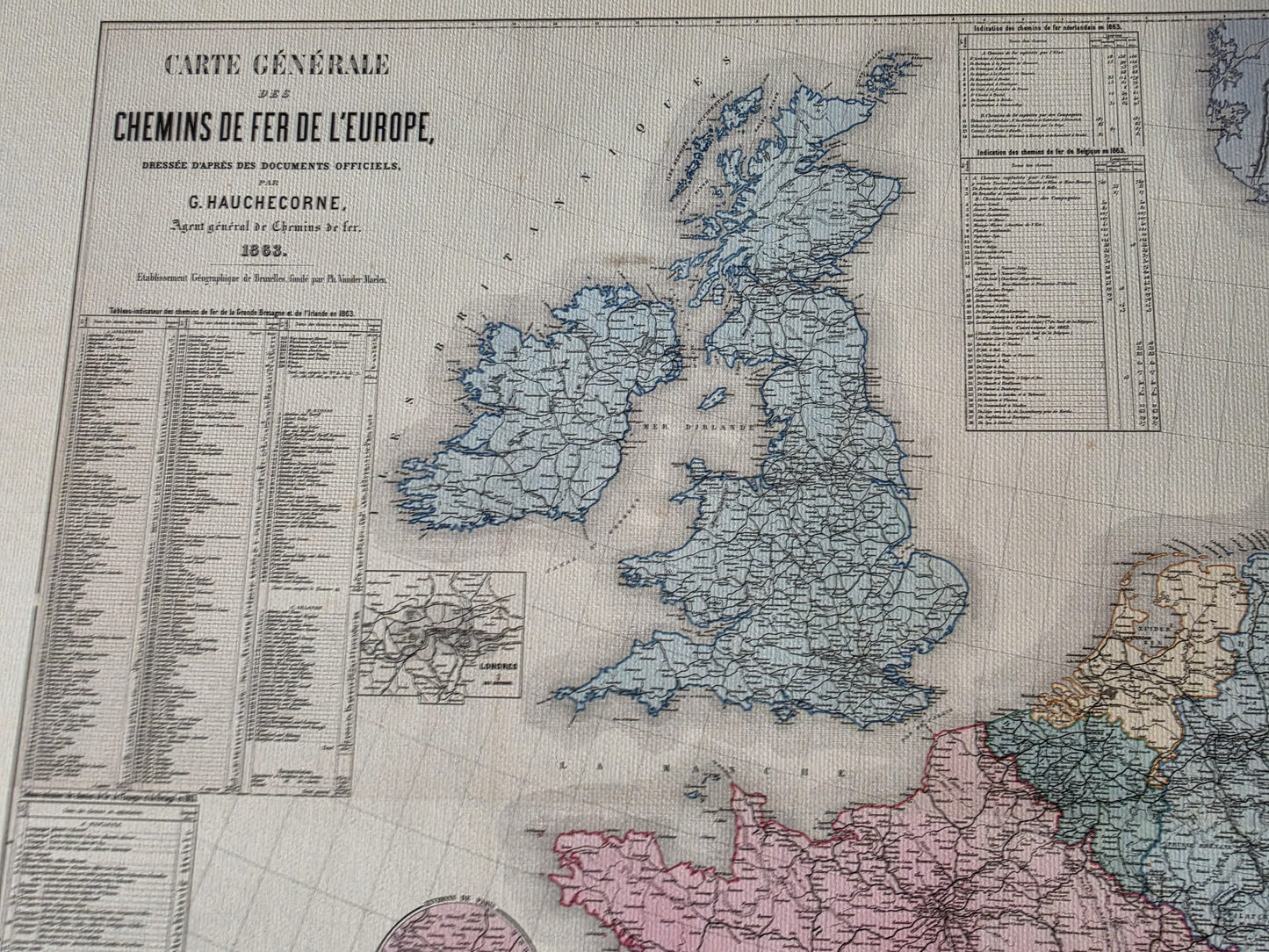 Europa 1863 - Mapa histórico de Europa del siglo XIX