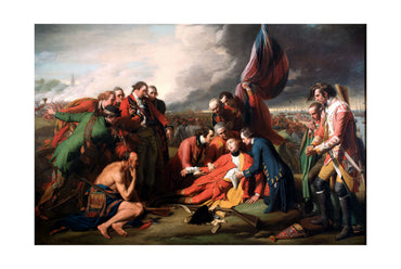 La muerte del general Wolfe 1770 - Benjamin West - Póster de pintura histórica de la guerra de los Siete Años