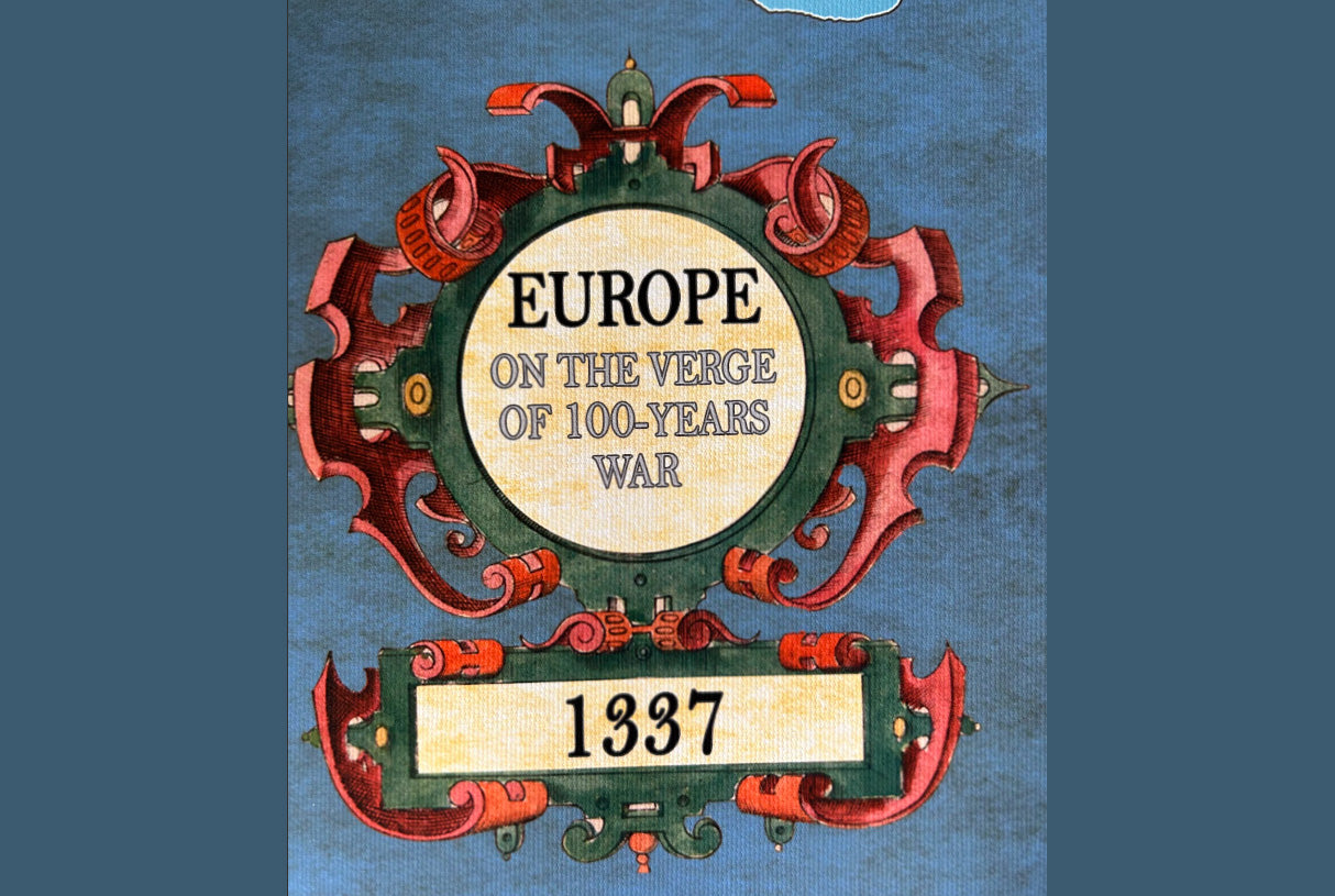 1337 Map of Europe on the Verge of 100-Years War