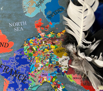 1337 Map of Europe on the Verge of 100-Years War