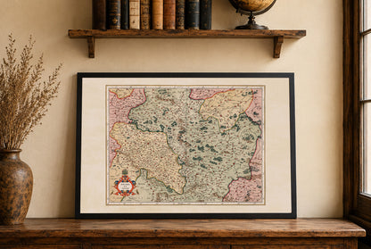 Mapa de Polonia y Silesia 1623 - Mapa Vintage del Atlas de Polonia y Silesia