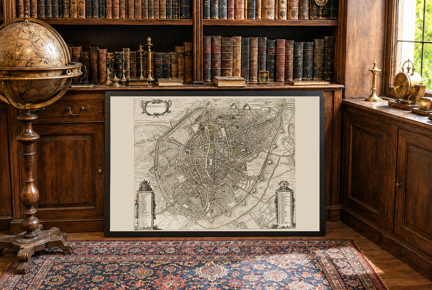 Mapa de Bruselas 1652 - Impresión Vintage del Atlas de la Ciudad