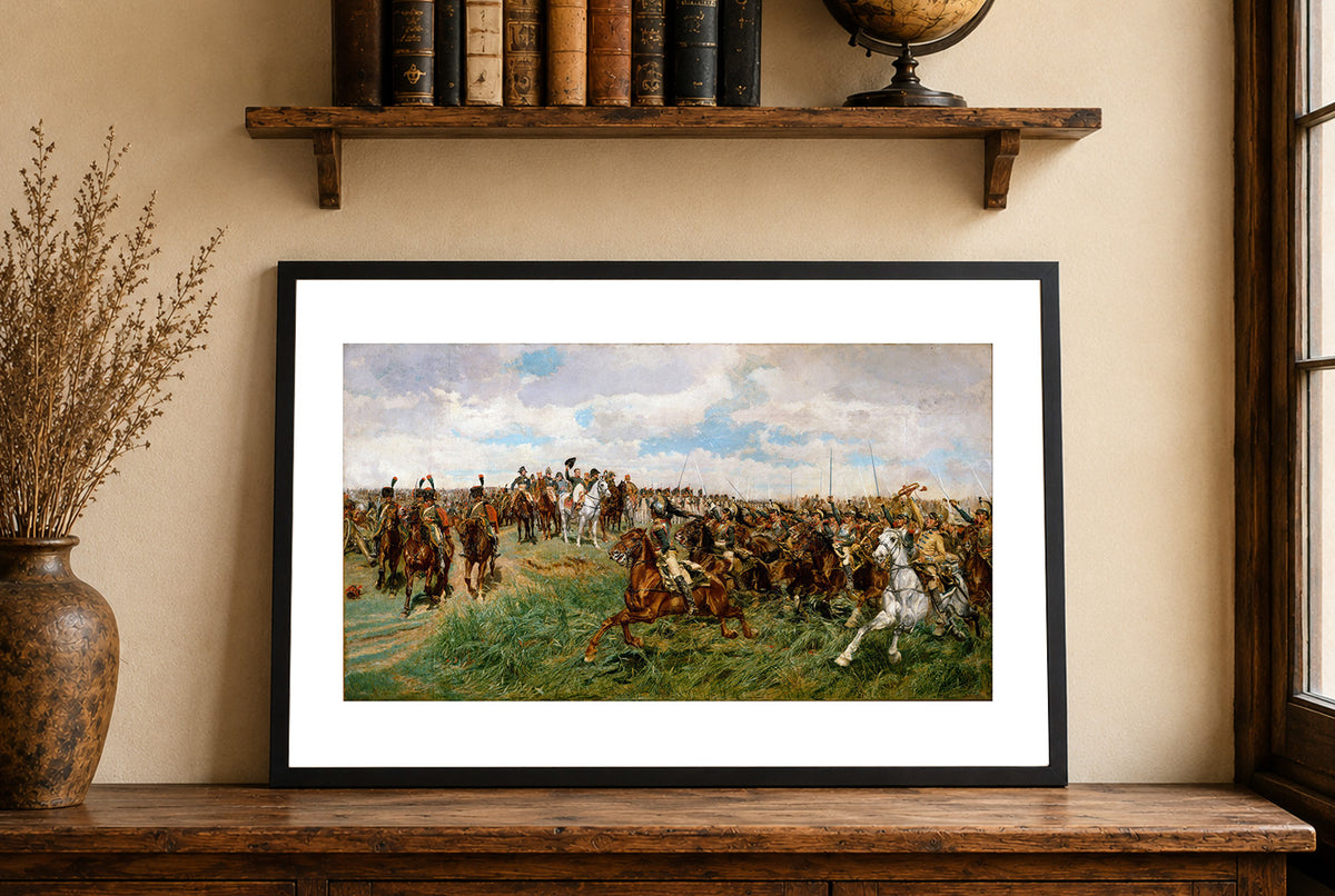 1807, Friedland - Ernest Meissonier - Napoleon Bonaparte and the Napoleonic Wars Historical Painting Poster