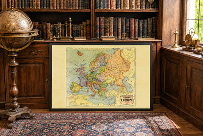 1925 Europa - Historische Wandkarte der Zwischenkriegszeit