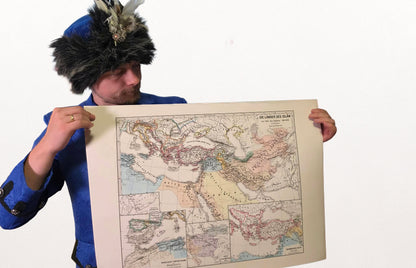 Mundo islámico 945–1055 - Mapa de los Buyidas, Fatimíes y Abasíes