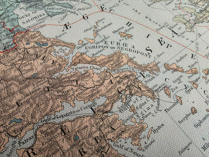 Balkan Peninsula 1904 - States & Provinces - Edward Stanford Historical Map Poster
