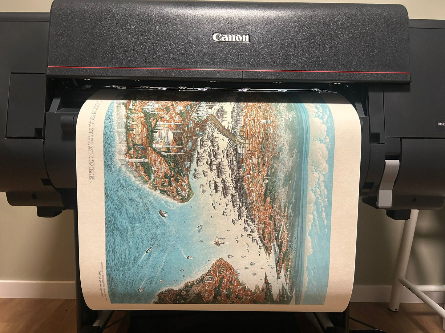 Constantinopla 1896 - Pintura vintage de la capital otomana