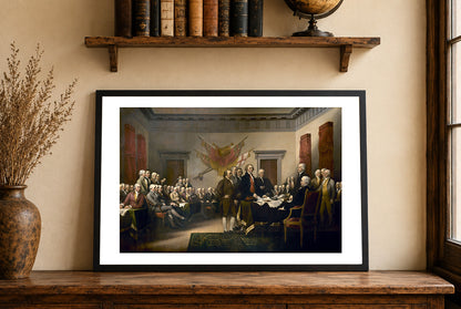 Deklaracja Niepodległości USA 1819 - John Trumbull - Historyczny Plakat z Obrazem