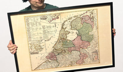 República Holandesa 1740 - Mapa histórico de los Países Bajos