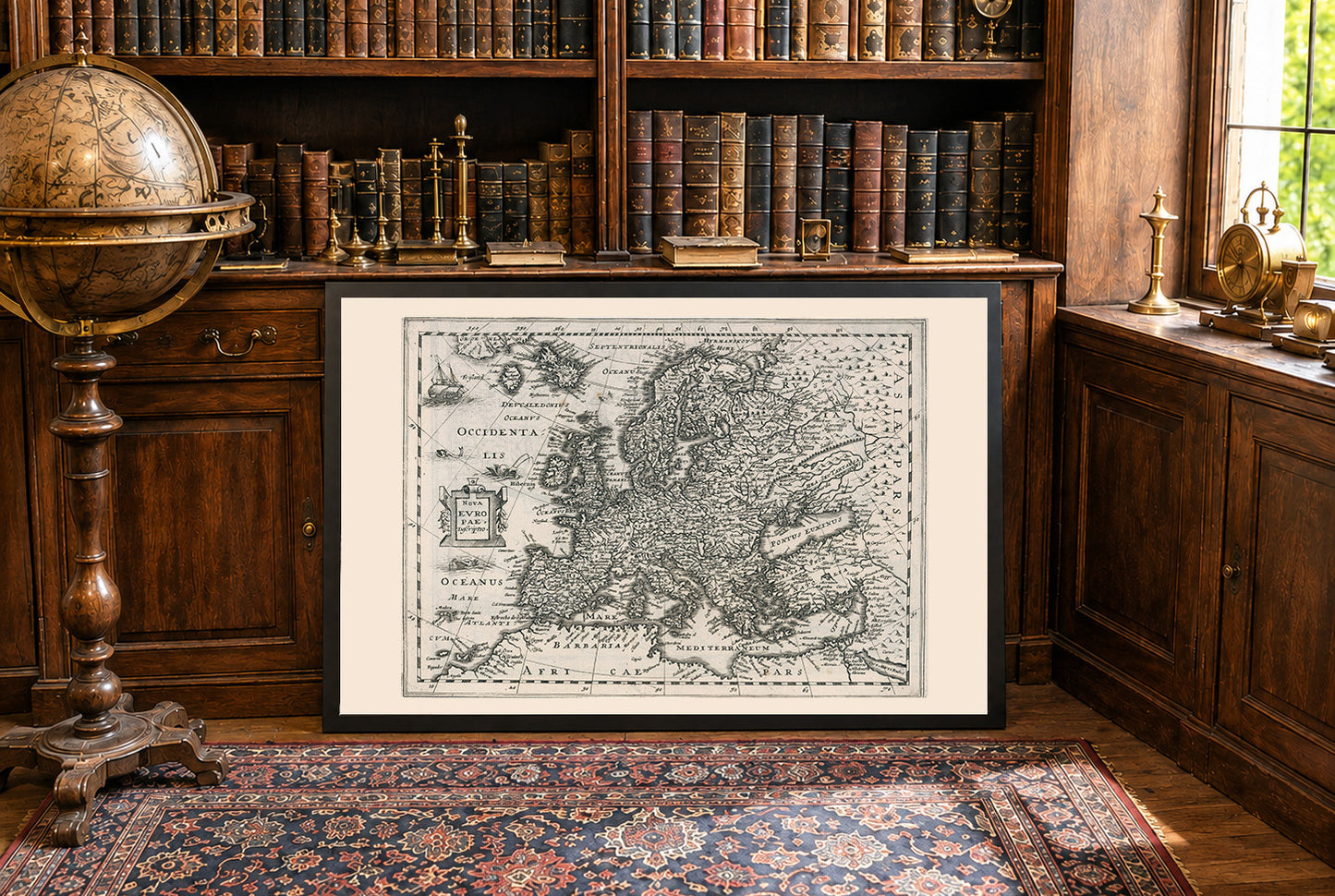 Europa 1636 - Mapa histórico durante la Guerra de los Treinta Años