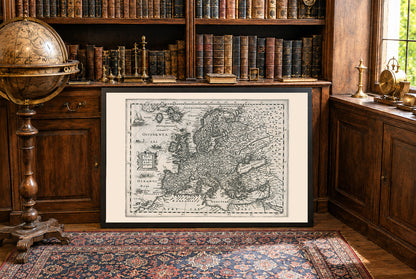 Europa 1636 - Mapa histórico durante la Guerra de los Treinta Años