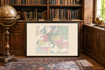 Europa 1863 - Mapa histórico de Europa del siglo XIX