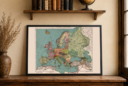 Europa 1921 - Mappa storica del dopoguerra