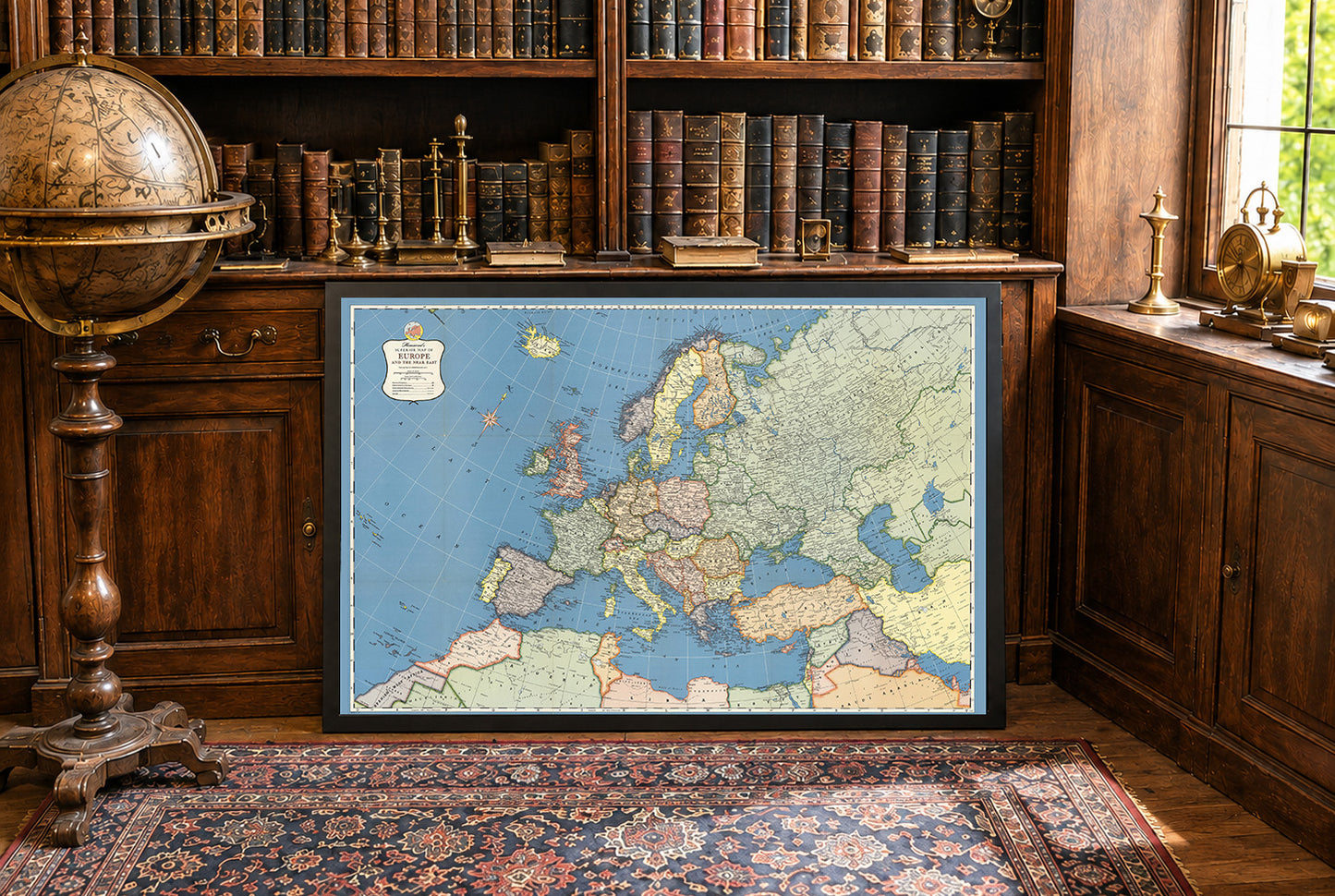 Europa 1957 - Mappa storica dell'Europa della Guerra Fredda