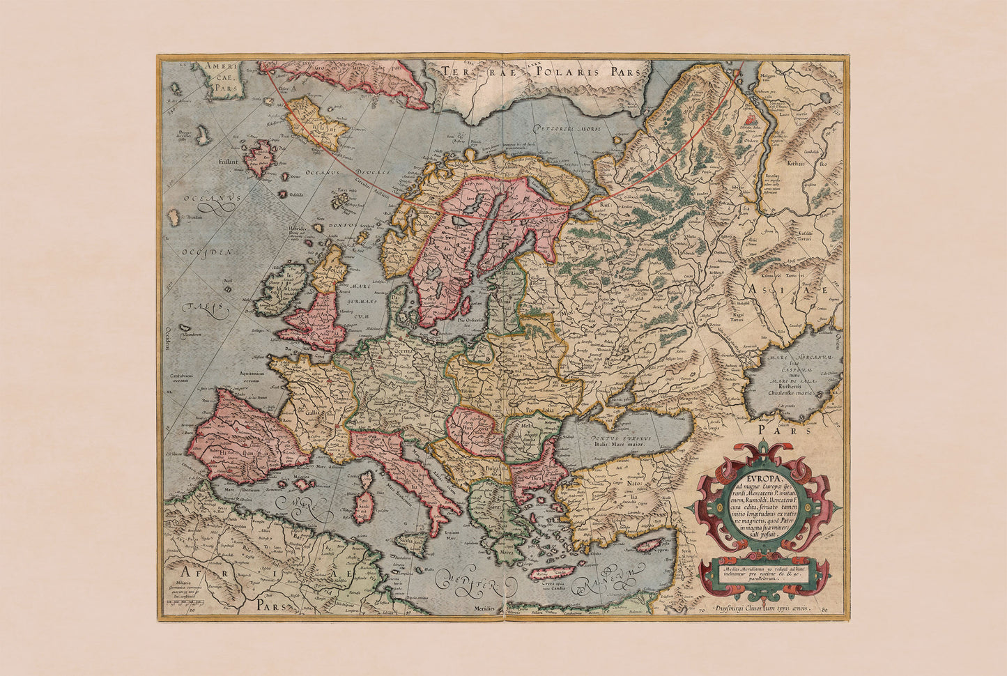 Europa en 1623 - Mapa político al inicio de la Guerra de los Treinta Años
