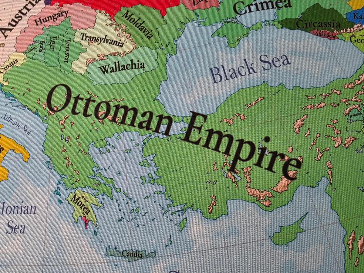 Europe in 1644 Map Poster - Thirty Years' War