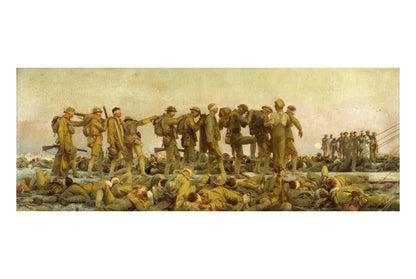 Gazés 1919 - John Singer Sargent - Première Guerre Mondiale et Attaque au Gaz - Affiche Peinture Historique