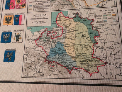 Geschichte Polens Karte Poster - 10 Historische Karten von Mieszko I bis zum Herzogtum Warschau