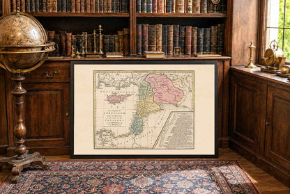 Kingdom of Jerusalem During the Crusades - Historical Map Poster