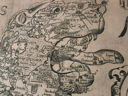 Póster Mapa Leo Belgicus (1617) - Arte de Pared de Países Bajos y Bélgica
