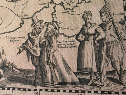 Póster Mapa Leo Belgicus (1617) - Arte de Pared de Países Bajos y Bélgica