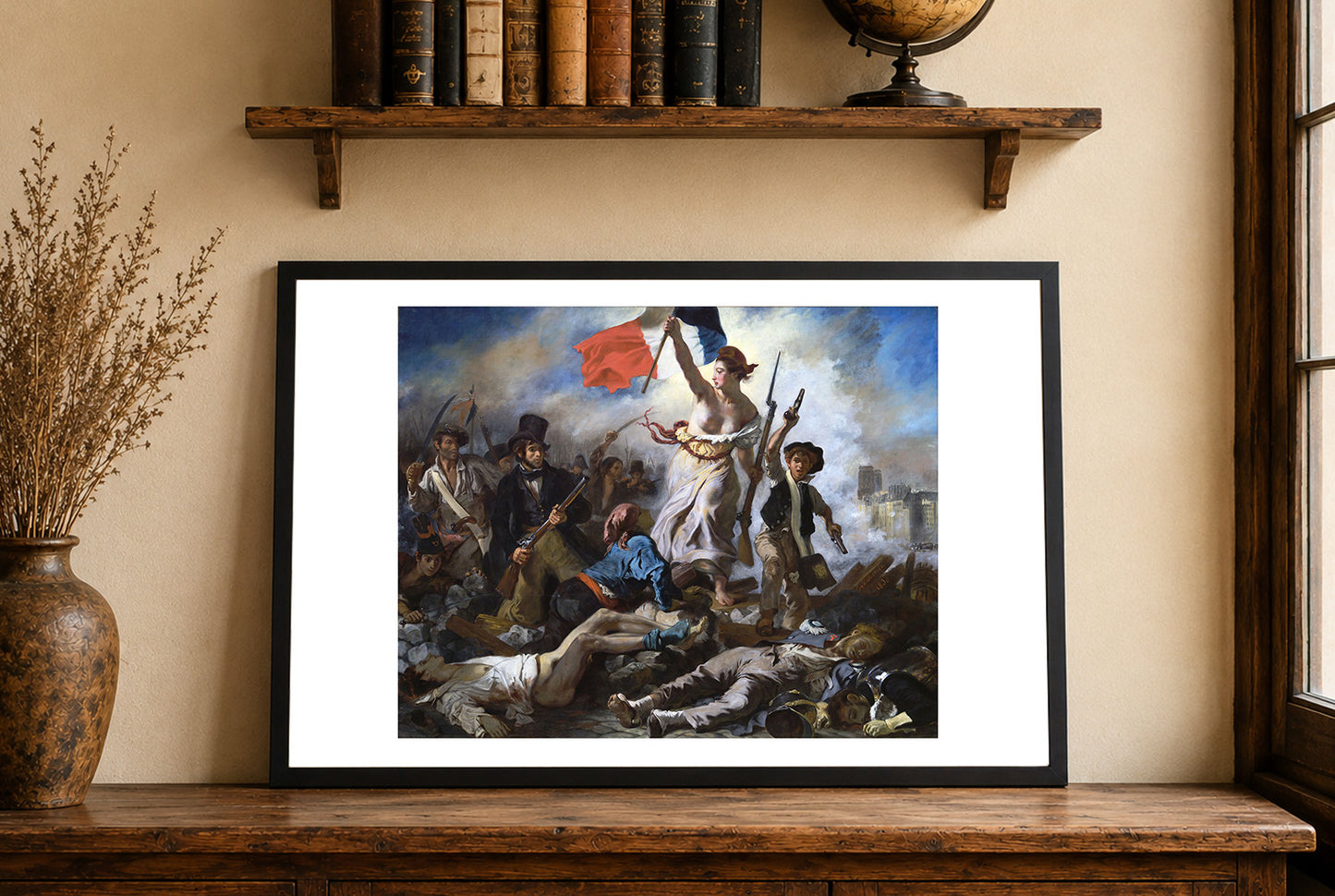 Poster La Liberté guidant le peuple - Eugène Delacroix Décoration Murale Vintage