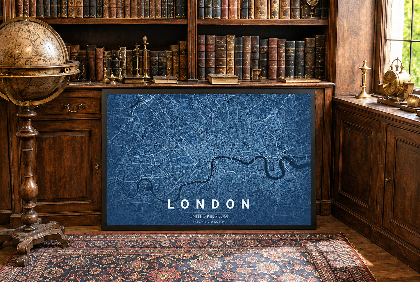 Plan de Londres - Art mural urbain moderne