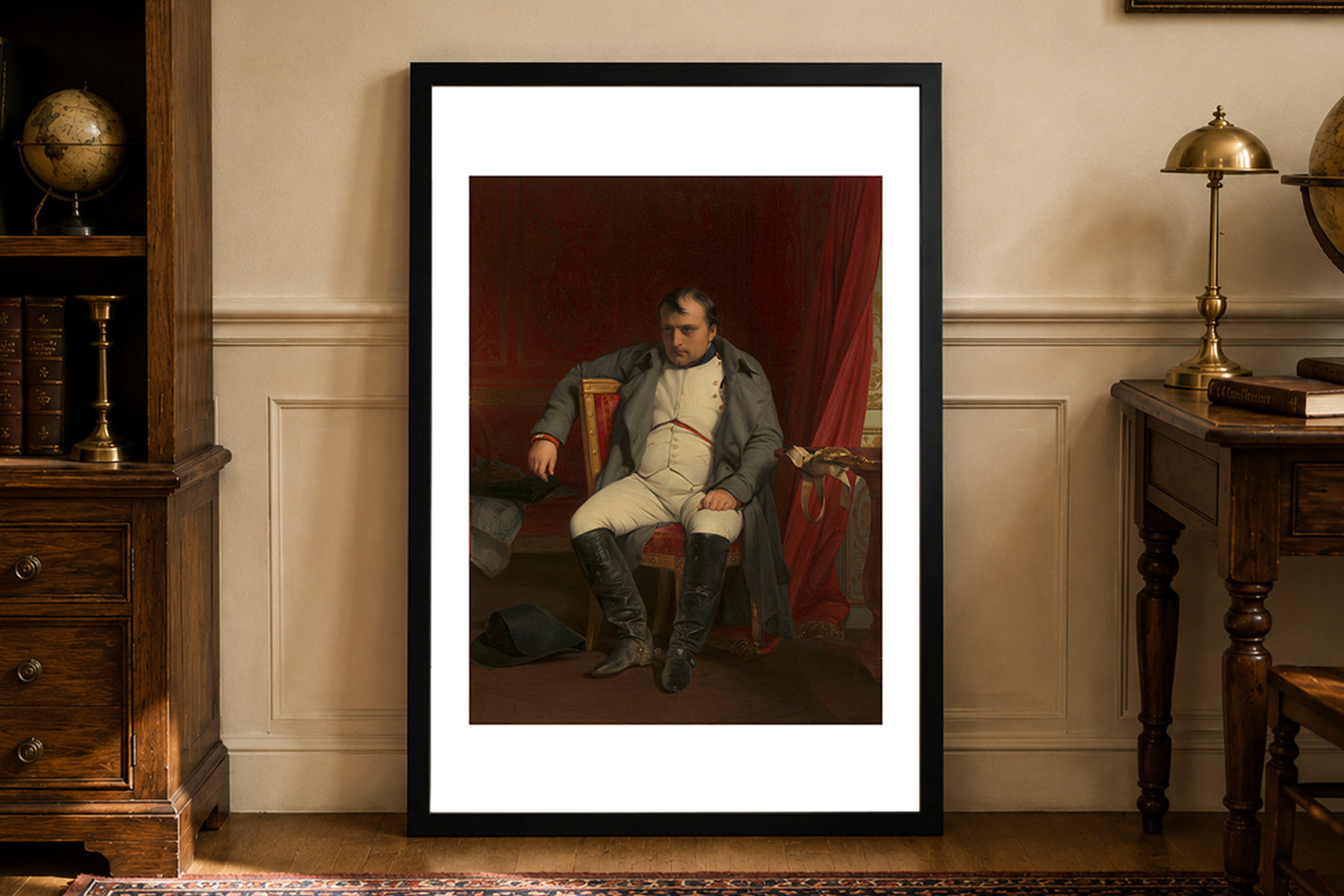 Poster Napoléon à Fontainebleau - Paul Delaroche Décoration Murale Historique de l’Empire Français