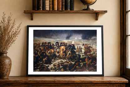 Napoleon at the Battle of Eylau 1808 - Antoine-Jean Gros - Napoleonic Wars Historical Painting Poster