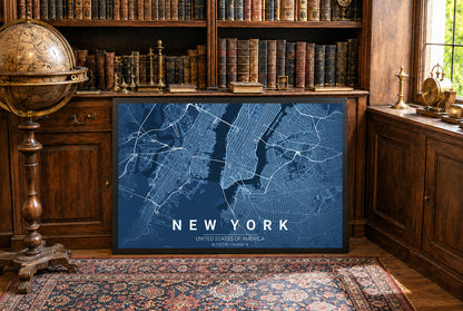 Plan de New York - Décoration murale moderne
