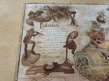 Impresión del Mapa de Polonia 1938 - Mapa Pictórico ‘Poloniae’ por Tadeusz Lipski & Eliasz Kanarek | Arte de Pared Vintage de la Feria Mundial