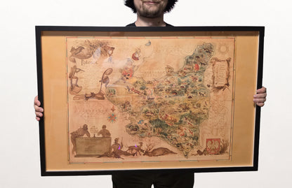 Impresión del Mapa de Polonia 1938 - Mapa Pictórico ‘Poloniae’ por Tadeusz Lipski & Eliasz Kanarek | Arte de Pared Vintage de la Feria Mundial