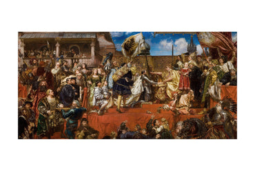 Homenaje prusiano 1882 - Jan Matejko - Póster de pintura de la historia polaco-lituana