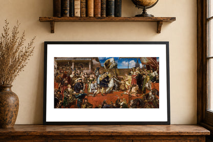 L'Hommage Prussien 1882 – Jan Matejko – Histoire de la Pologne – Affiche Peinture Historique