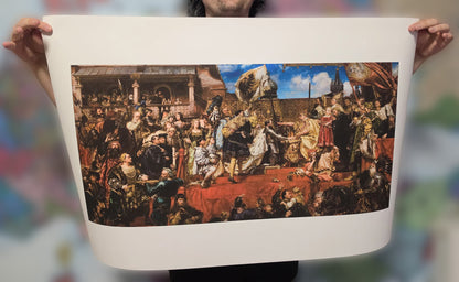 Homenaje prusiano 1882 - Jan Matejko - Póster de pintura de la historia polaco-lituana