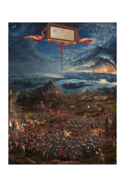 The Battle of Alexander at Issus 1529 - Albrecht Altdorfer - Alexander the Great Historical Painting Poster