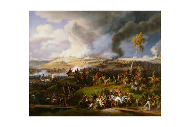 La batalla de Borodinó 1822 - Louis-François Lejeune - Póster de pintura histórica de la campaña rusa de Napoleón