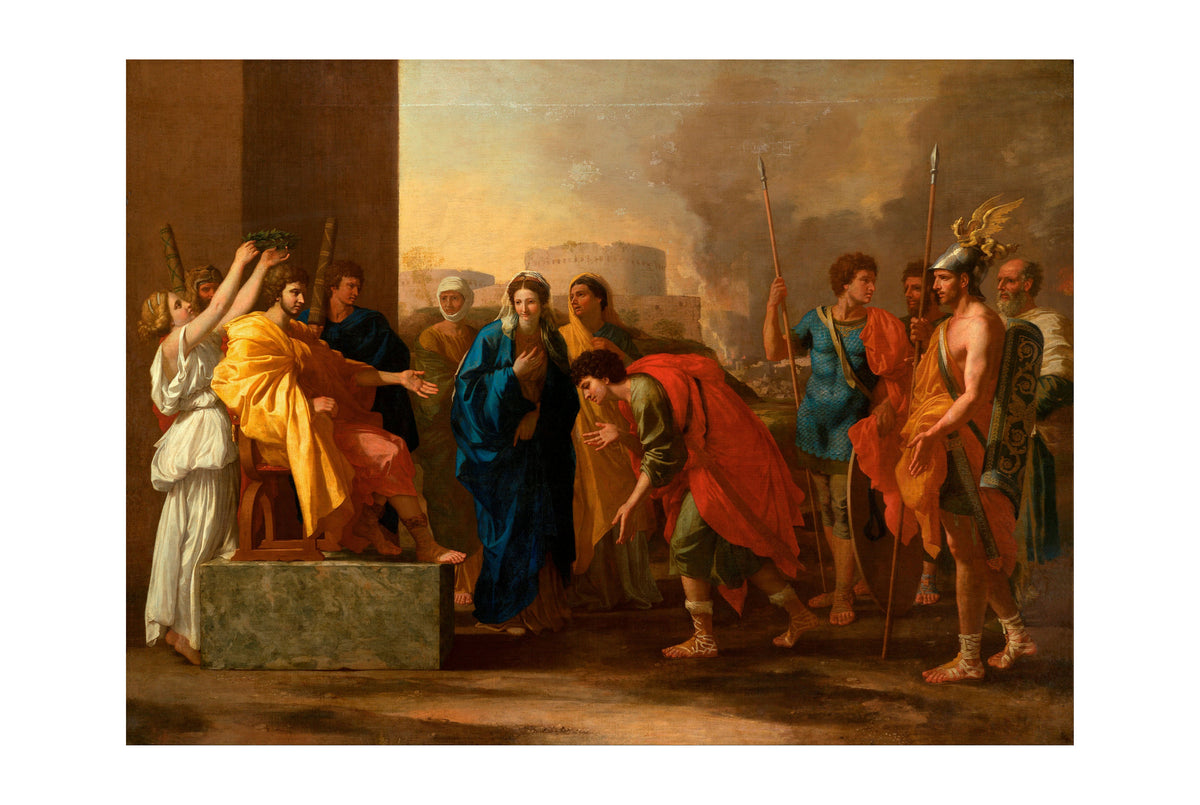 The Continence of Scipio - Nicolas Poussin - Ancient Rome and the Second Punic War Historical Painting Poster