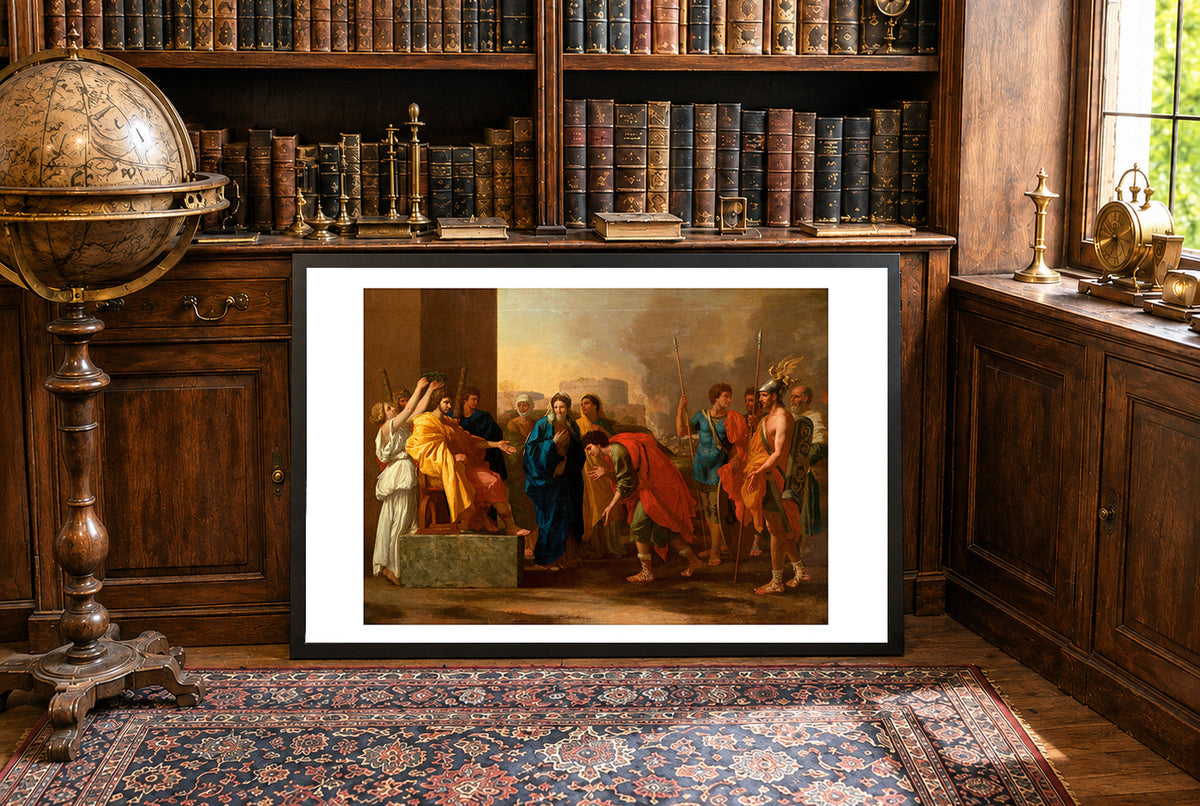 The Continence of Scipio - Nicolas Poussin - Ancient Rome and the Second Punic War Historical Painting Poster