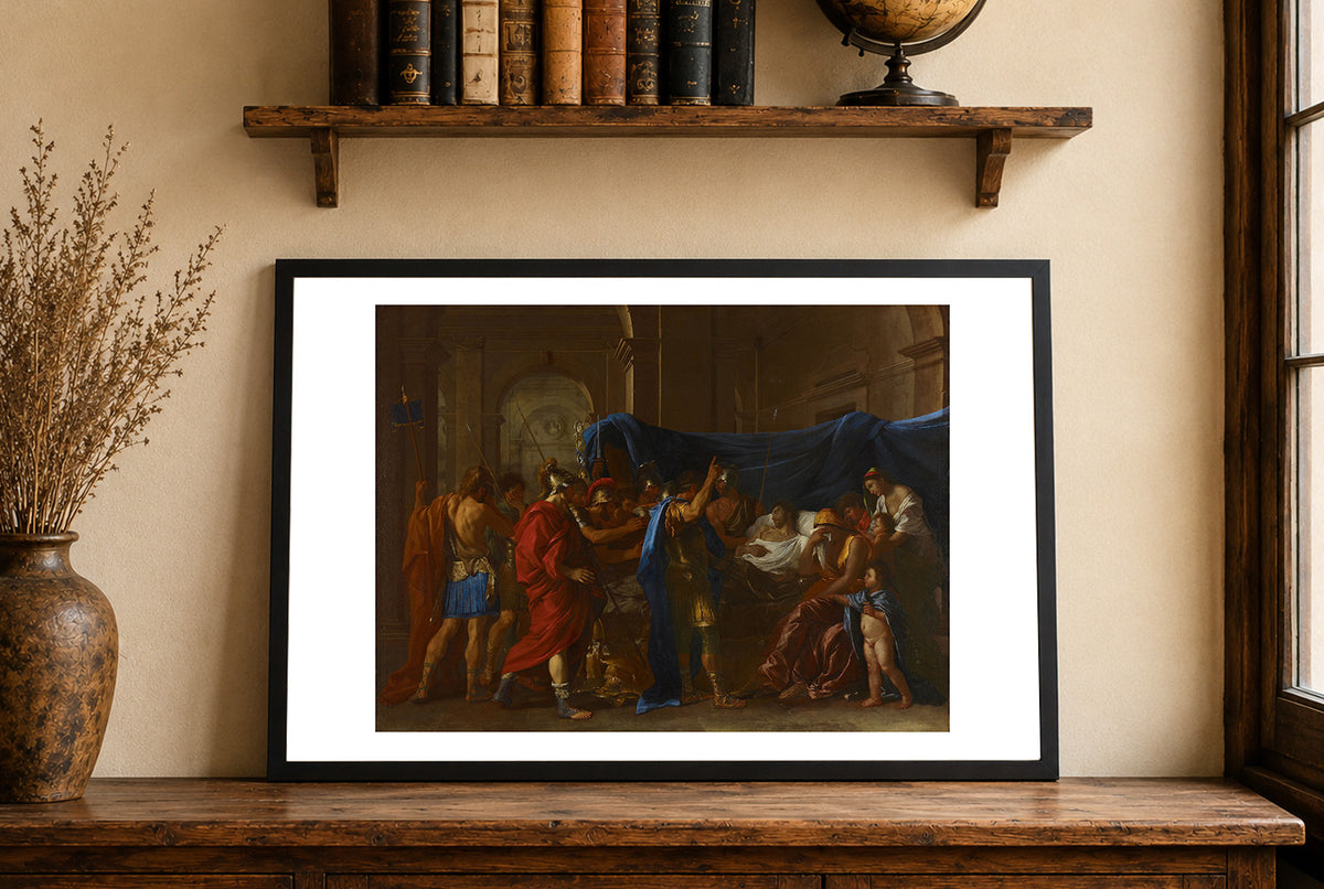 The Death of Germanicus 1627 - Nicolas Poussin - Ancient Roman Empire Historical Poster