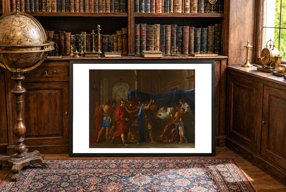 The Death of Germanicus 1627 - Nicolas Poussin - Ancient Roman Empire Historical Poster