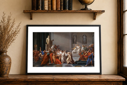 The Death of Julius Caesar 1806 - Vincenzo Camuccini - Ancient Rome Historical Painting Poster