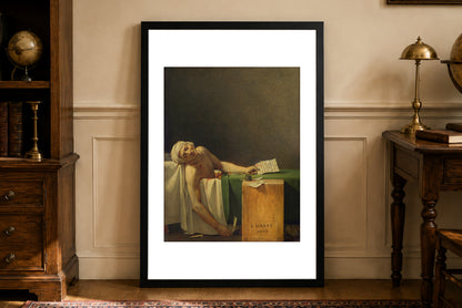 The Death of Marat 1793 - Jacques-Louis David - French Revolution Historical Painting Poster