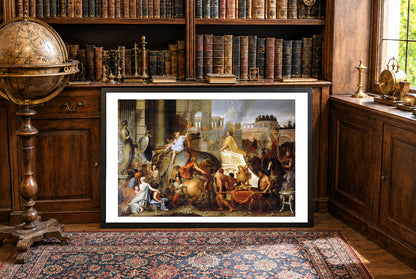 The Entry of Alexander into Babylon 1665 - Charles Le Brun - Alexander the Great Historical Painting Poster