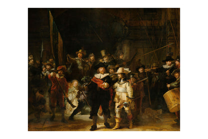 The Night Watch 1642 - Rembrandt van Rijn - Dutch Golden Age Historical Painting Poster