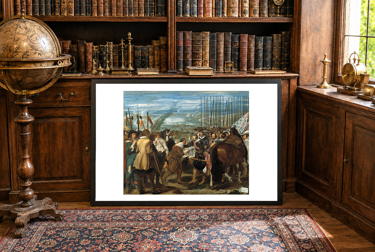 Poddanie Bredy 1635 - Diego Velázquez - Wojna Osiemdziesięcioletnia - Historyczny Plakat z Obrazem