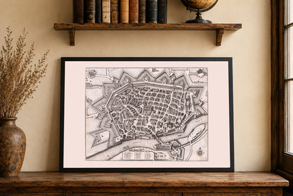Ulm 1643 - Historische Karte der Freien Reichsstadt