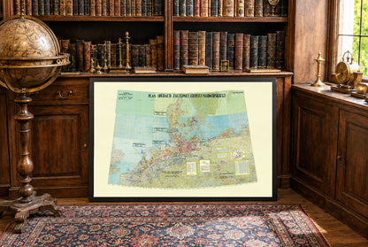 Warsaw Pact Offensive Plan Map Poster (1970) - Secret Cold War Military Wall Art