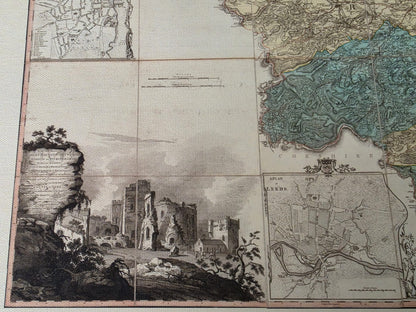 Póster del Mapa del Condado de Yorkshire (1772) - Arte de Pared Vintage de Inglaterra por Thomas Jefferys