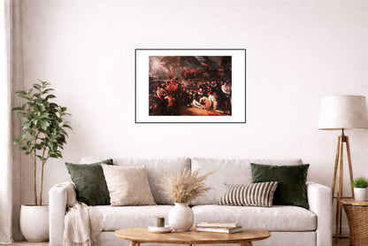 The Death of Nelson 1806 - Benjamin West - Battle of Trafalgar Historical Painting Poster